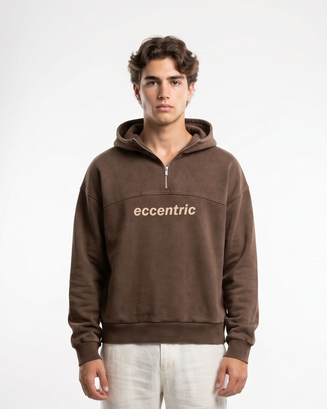 Flowers Brown Hoodie