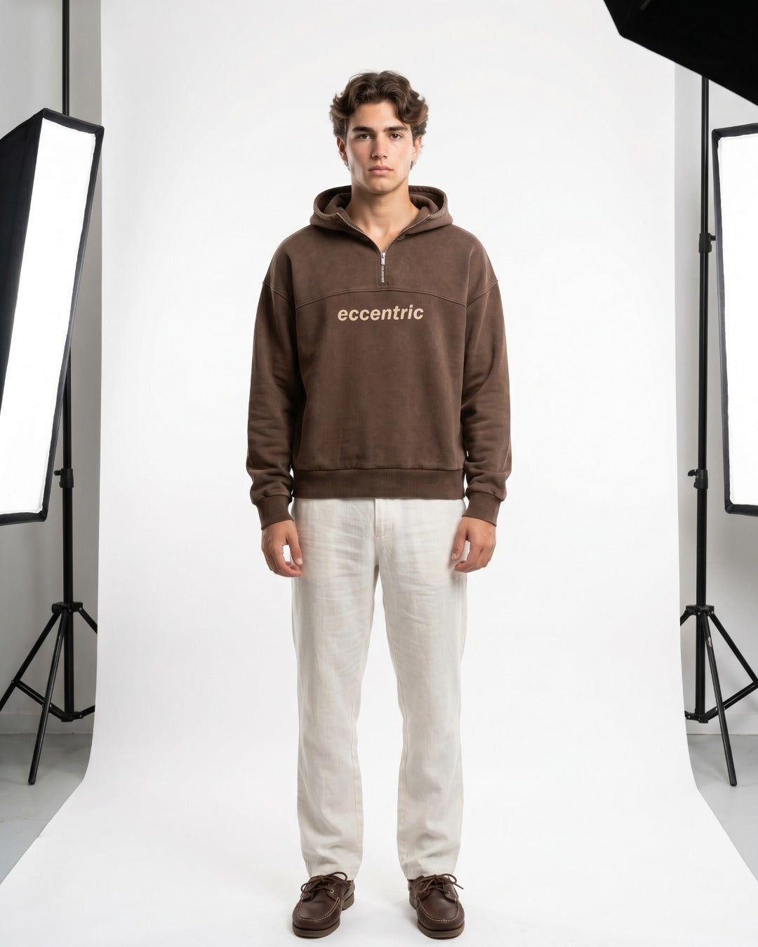 Flowers Brown Hoodie